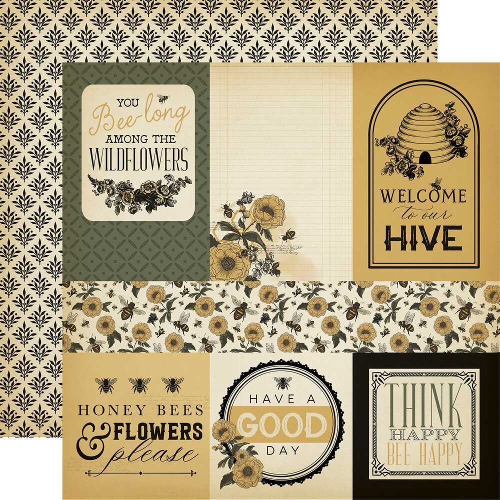 Carta Bella Honey Bee 12x12 Inch Collection Kit (CBHB450016) Carta Bella Honey Bee 12x12 Inch Collection Kit (CBHB450016)