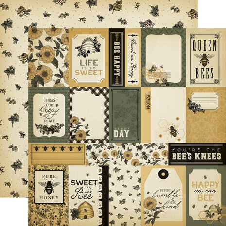 Carta Bella Honey Bee 12x12 Inch Collection Kit (CBHB450016) Carta Bella Honey Bee 12x12 Inch Collection Kit (CBHB450016)