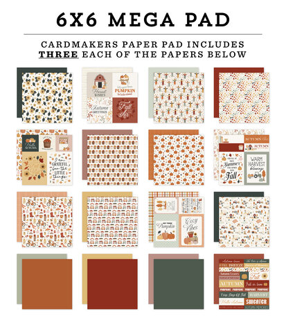Carta Bella It's Autumn 6x6 Inch Cardmakers Mega Pad (CBIA452031)