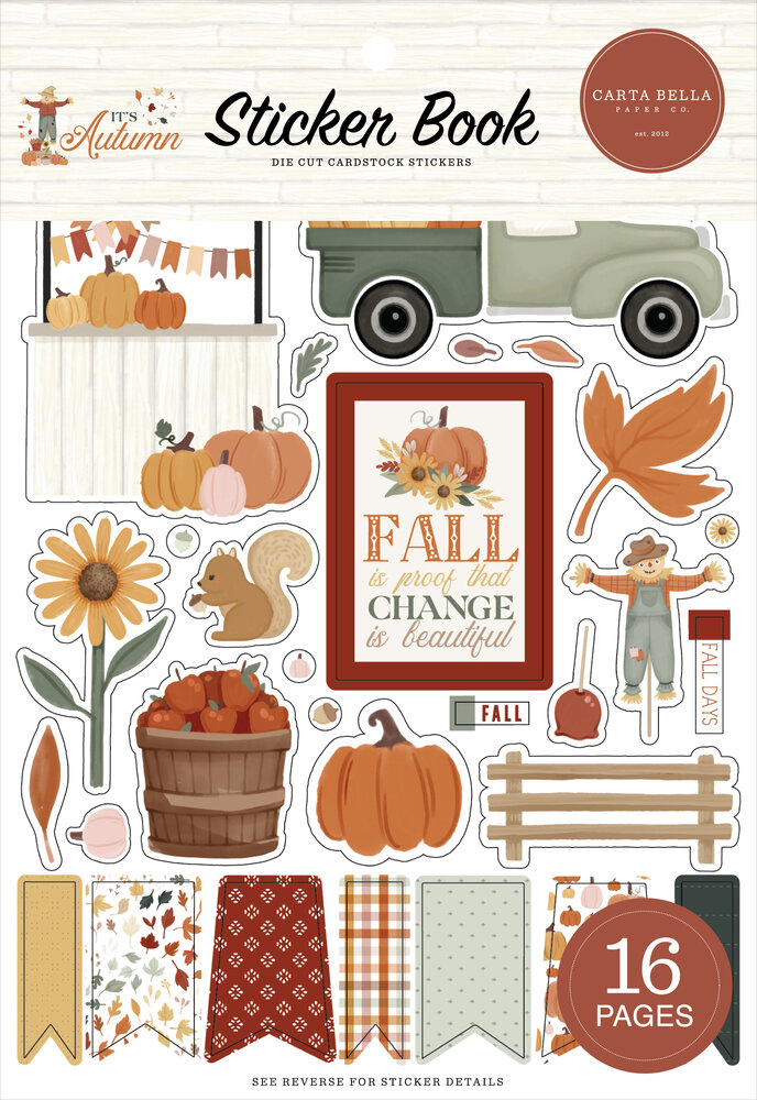 Carta Bella It's Autumn Sticker Book (CBIA452029)