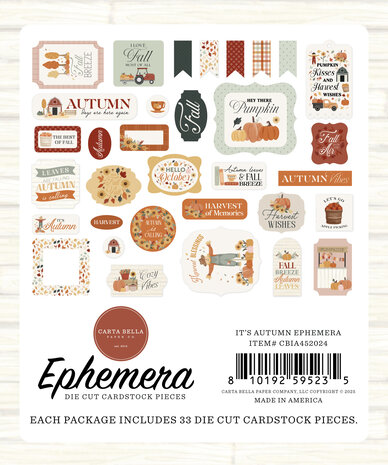Carta Bella It's Autumn Ephemera (CBIA452024)