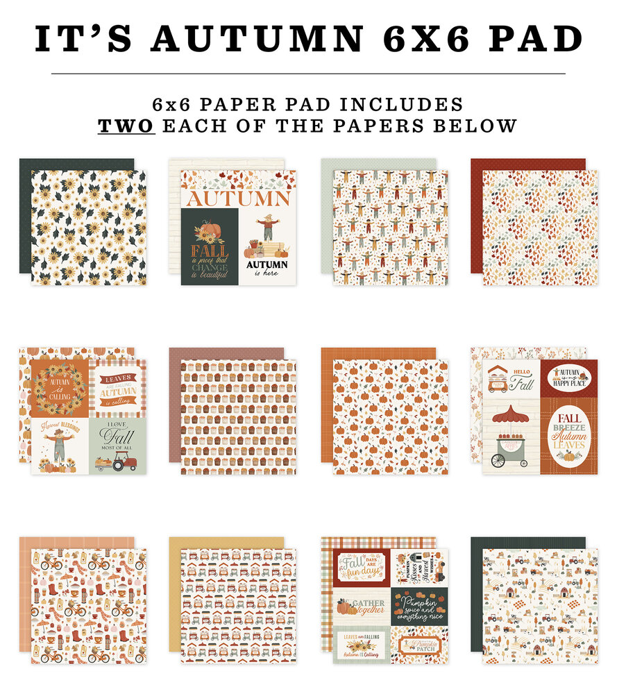 Carta Bella It's Autumn 6x6 Inch Paper Pad (CBIA452023)