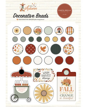 Carta Bella It's Autumn Adhesive Brads (CBIA452020)
