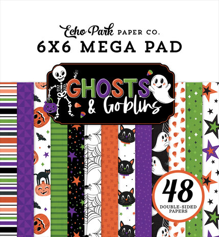 Echo Park Ghosts And Goblins 6x6 Inch Cardmakers Mega Pad (GG451031)