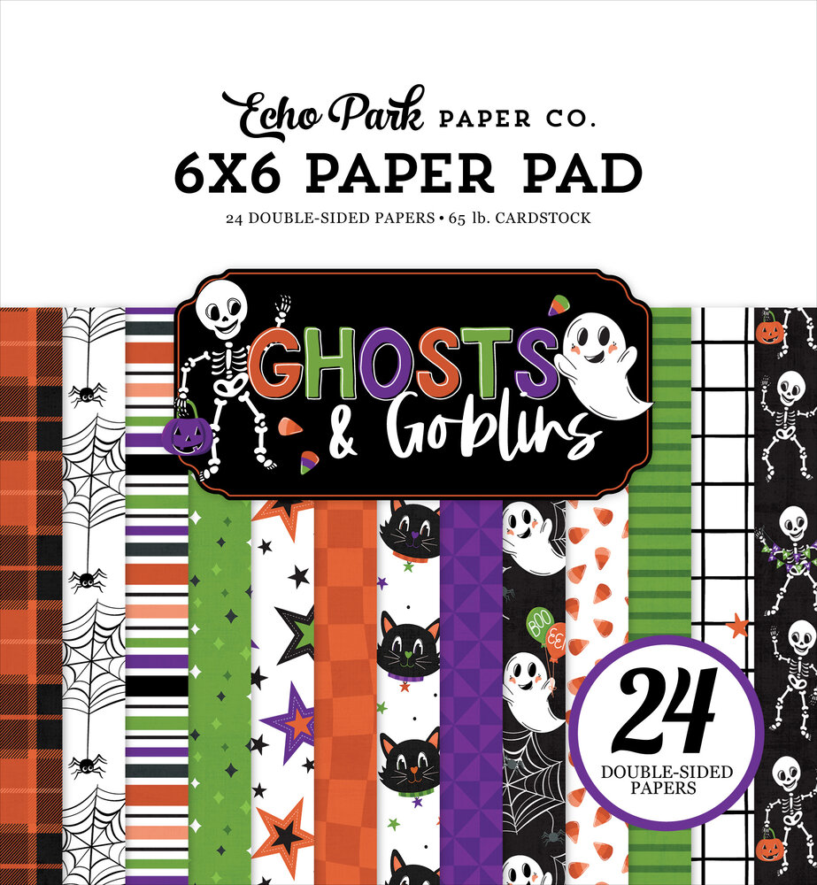 Echo Park Ghosts And Goblins 6x6 Inch Paper Pad (GG451023)