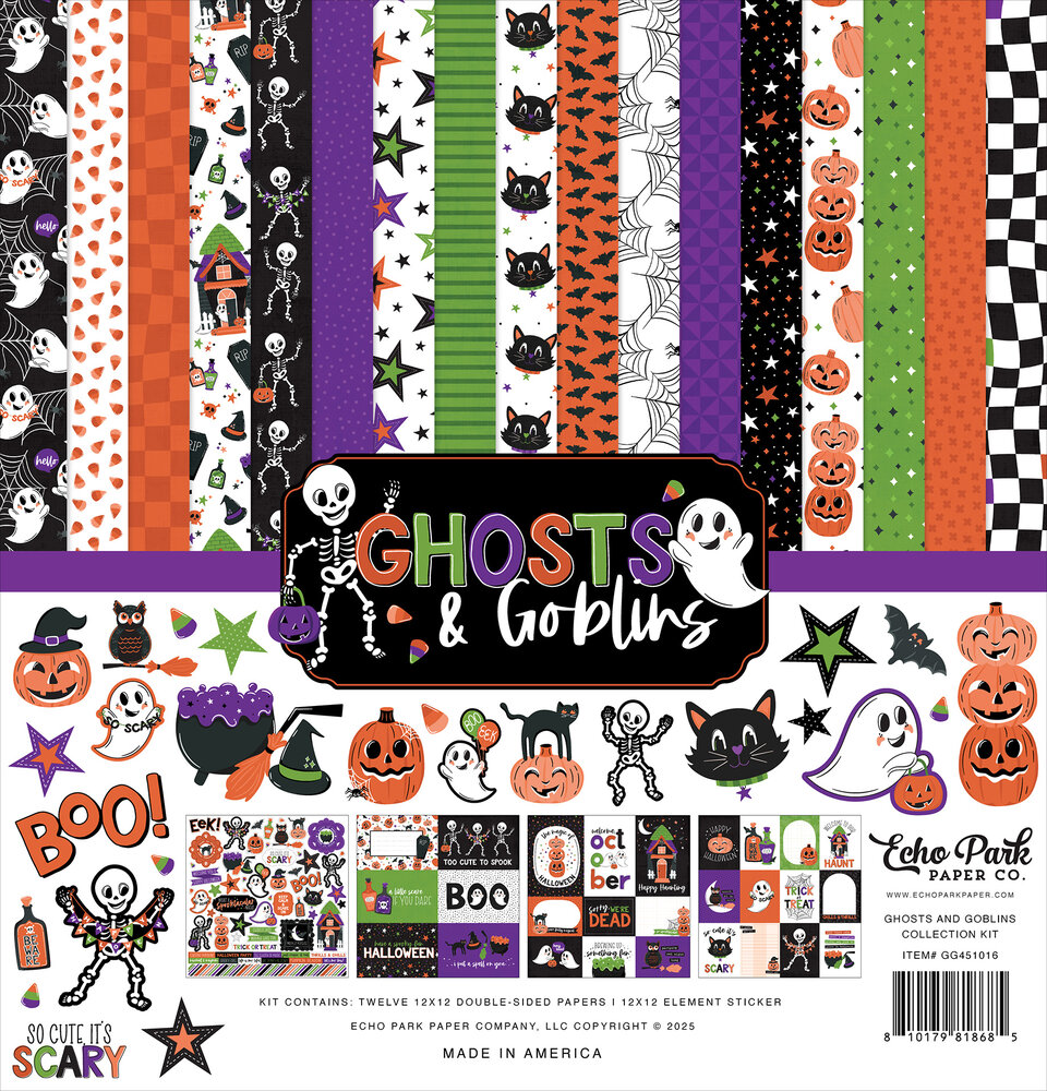 Echo Park Ghosts And Goblins 12x12 Inch Collection Kit (GG451016)