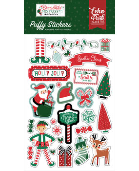 Echo Park Christmas Express Puffy Stickers (SCE455066)