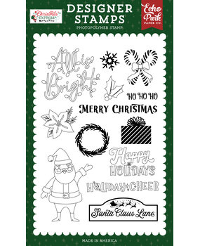Echo Park Christmas Express Designer Stamps Hello Santa Claus (SCE455046)