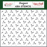 Echo Park Christmas Express Stencil Merry Christmas Mistletoe (SCE455033)