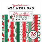 Echo Park Christmas Express 6x6 Inch Cardmakers Mega Pad (SCE455031)
