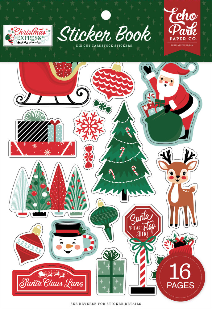 Echo Park Christmas Express Sticker Book (SCE455029)