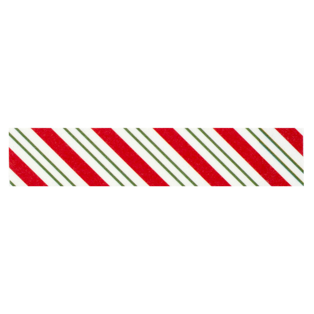 Echo Park Christmas Express Washi Tape Candy Cane Diagonal Stripe (SCE455027)