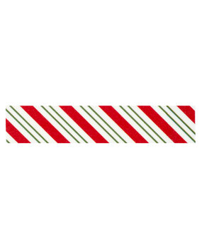 Echo Park Christmas Express Washi Tape Candy Cane Diagonal Stripe (SCE455027)