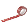 Echo Park Christmas Express Washi Tape So Very Merry Red Snowflakes (SCE455026)