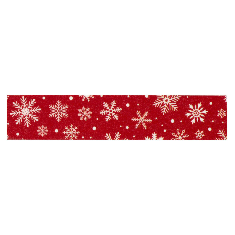 Echo Park Christmas Express Washi Tape So Very Merry Red Snowflakes (SCE455026)