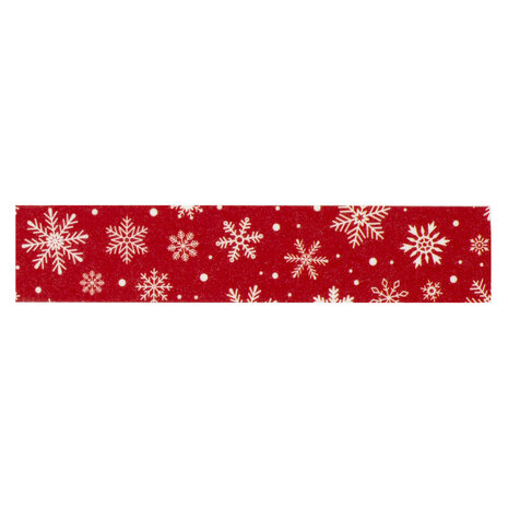 Echo Park Christmas Express Washi Tape So Very Merry Red Snowflakes (SCE455026)