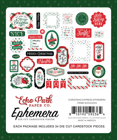 Echo Park Christmas Express Ephemera (SCE455024)