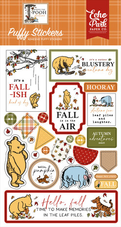 Echo Park Winnie The Pooh Autumn Puffy Stickers (WPA453066)