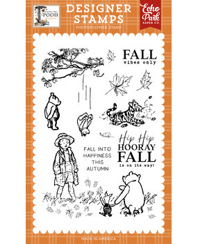 Echo Park Winnie The Pooh Autumn Designer Stamps Fall Into Happiness (WPA453049)