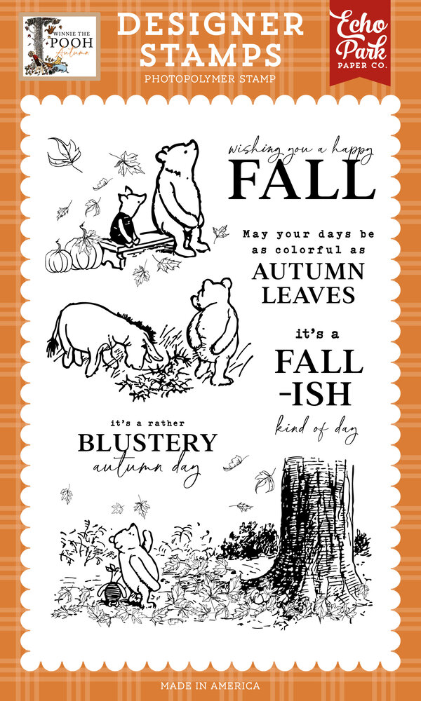 Echo Park Winnie The Pooh Autumn Designer Stamps Fall-ish Kind Of Day (WPA453048) Echo Park Winnie The Pooh Autumn Designer Stamps Fall-ish Kind Of Day (WPA453048)