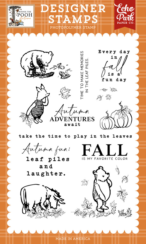 Echo Park Winnie The Pooh Autumn Designer Stamps Autumn Adventures Await (WPA453046) Echo Park Winnie The Pooh Autumn Designer Stamps Autumn Adventures Await (WPA453046)