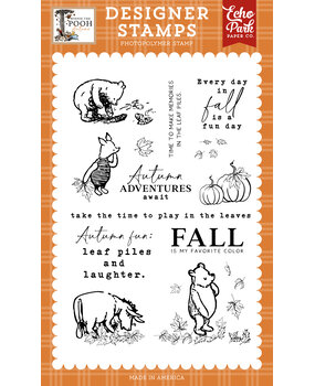 Echo Park Winnie The Pooh Autumn Designer Stamps Autumn Adventures Await (WPA453046)