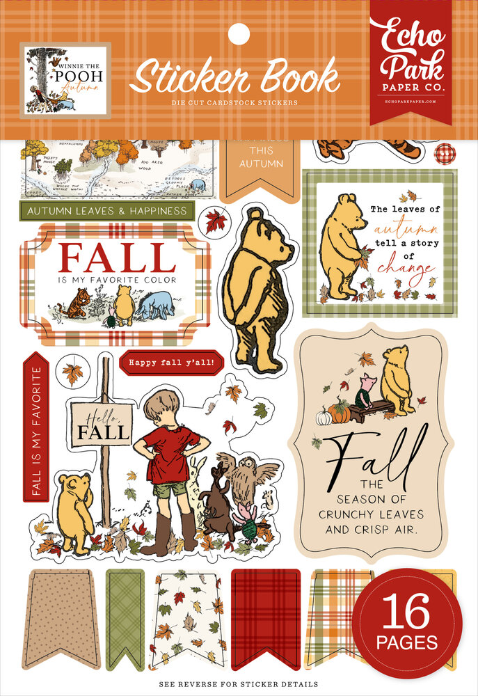 Echo Park Winnie The Pooh Autumn Sticker Book (WPA453029)