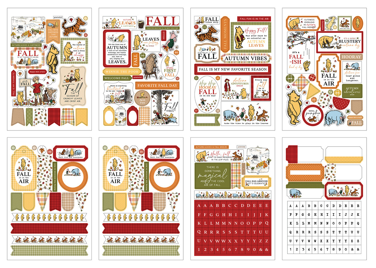 Echo Park Winnie The Pooh Autumn Sticker Book (WPA453029)