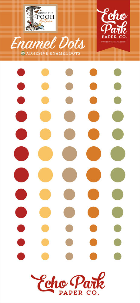 Echo Park Winnie The Pooh Autumn Enamel Dots (WPA453028)
