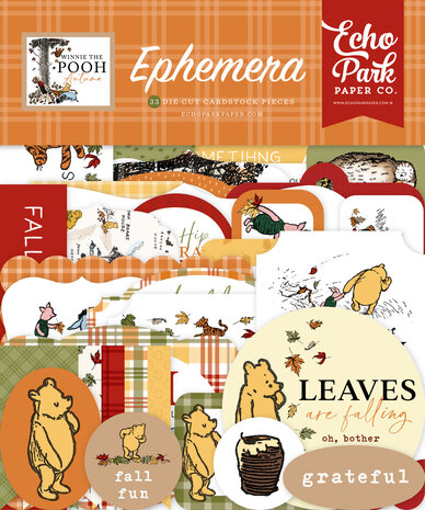 Echo Park Winnie The Pooh Autumn Ephemera (WPA453024)