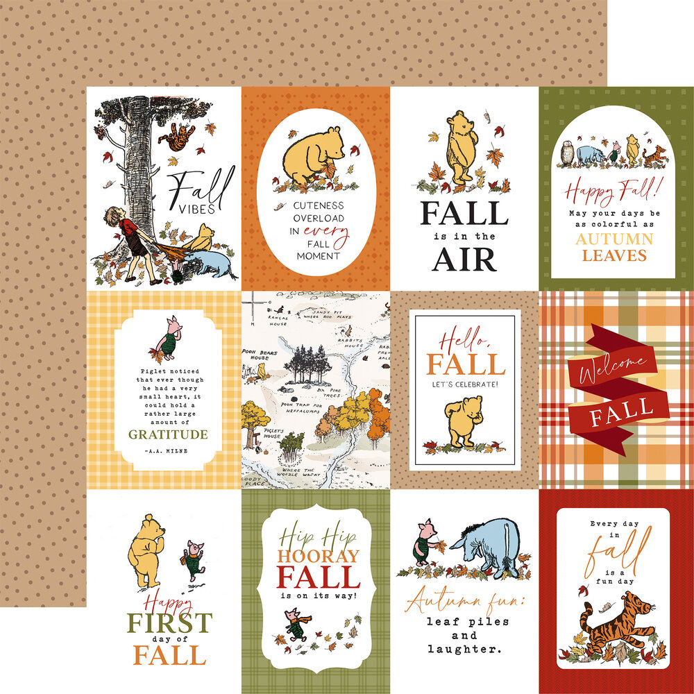 Echo Park Winnie The Pooh Autumn 12x12 Inch Collection Kit (WPA453016)