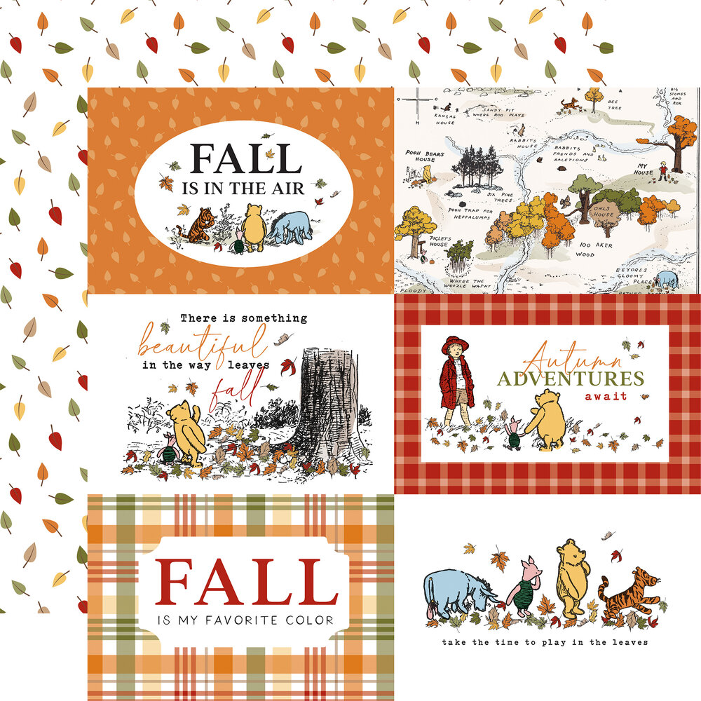 Echo Park Winnie The Pooh Autumn 12x12 Inch Collection Kit (WPA453016)