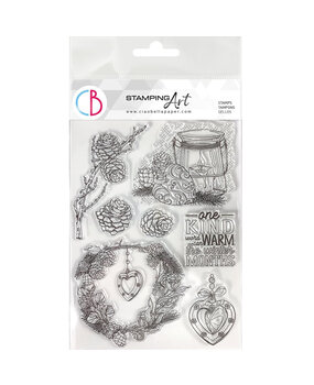 Ciao Bella Winter Season 6x8 Inch Clear Stamps Warm Heart (PS8062)