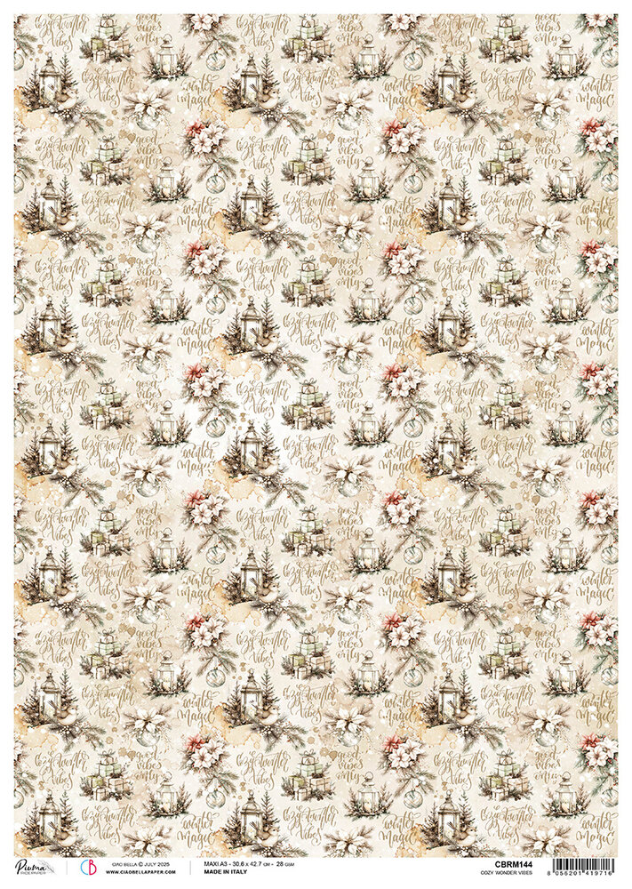 Ciao Bella Winter Season A3 Rice Paper Cozy Wonder Vibes (3pcs) (CBRM144) Ciao Bella Winter Season A3 Rice Paper Cozy Wonder Vibes (3pcs) (CBRM144)