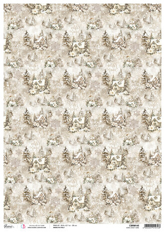 Ciao Bella Winter Season A3 Rice Paper Home Sweet Home (3pcs) (CBRM145) Ciao Bella Winter Season A3 Rice Paper Home Sweet Home (3pcs) (CBRM145)