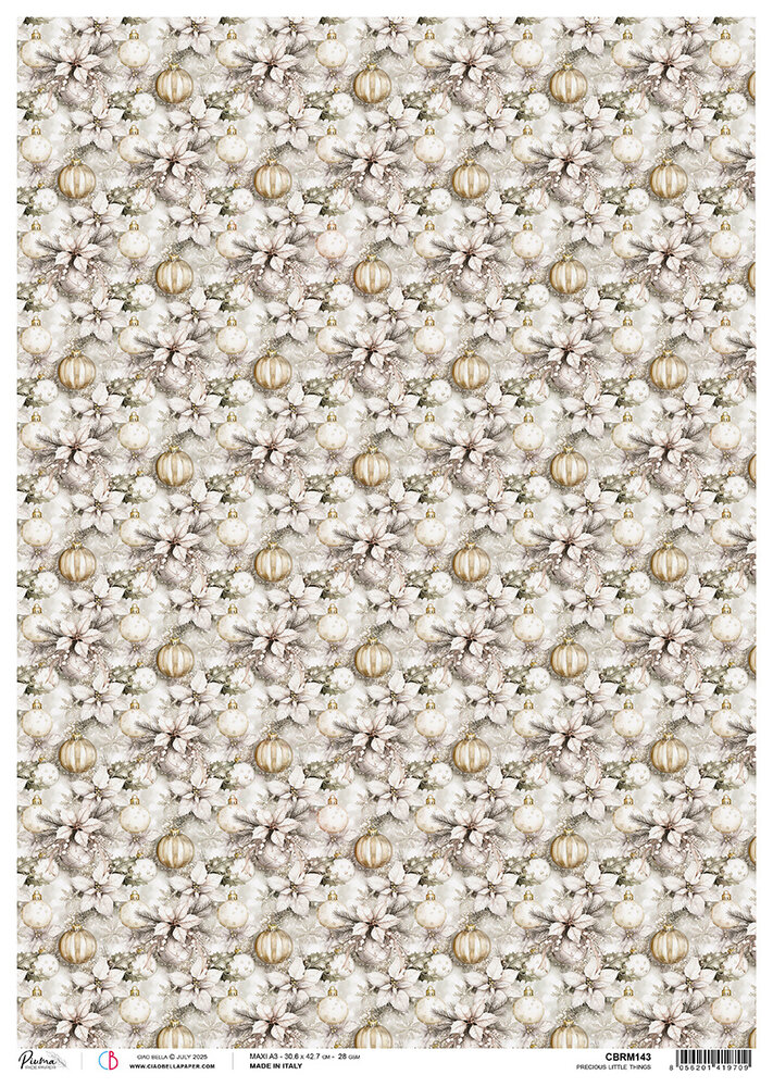 Ciao Bella Winter Season A3 Rice Paper Precious Little Things (3pcs) (CBRM143) Ciao Bella Winter Season A3 Rice Paper Precious Little Things (3pcs) (CBRM143)