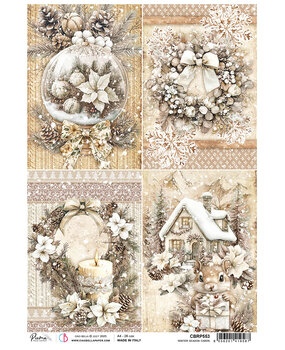 Ciao Bella Winter Season A4 Rice Paper A Winter Season Cards (5pcs) (CBRP553)