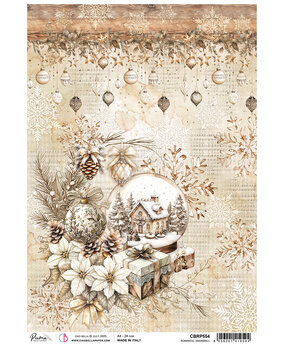 Ciao Bella Winter Season A4 Rice Paper A4 Romantic Snowball (5pcs) (CBRP554)