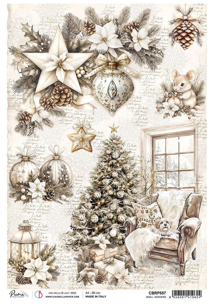 Ciao Bella Winter Season A4 Rice Paper Small Wonders (5pcs) (CBRP557) Ciao Bella Winter Season A4 Rice Paper Small Wonders (5pcs) (CBRP557)