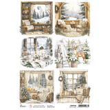 Ciao Bella Winter Season A4 Rice Paper Winter Frames (5pcs) (CBRP558)