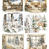 Ciao Bella Winter Season A4 Rice Paper Winter Frames (5pcs) (CBRP558) Ciao Bella Winter Season A4 Rice Paper Winter Frames (5pcs) (CBRP558)