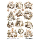 Ciao Bella Winter Season A4 Rice Paper Winter Season Elements (5pcs) (CBRP556)