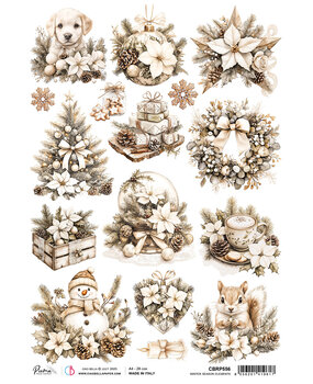 Ciao Bella Winter Season A4 Rice Paper Winter Season Elements (5pcs) (CBRP556)