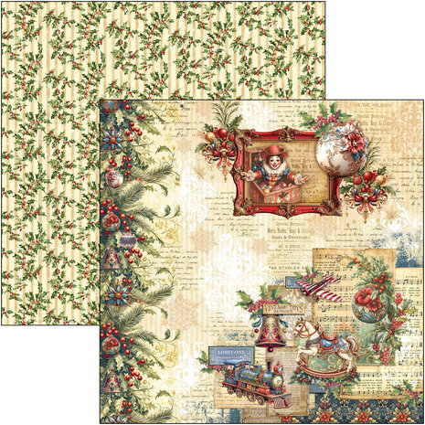 Ciao Bella Toy Shop 12x12 Inch Paper Pad (12pcs) (CBPM089)