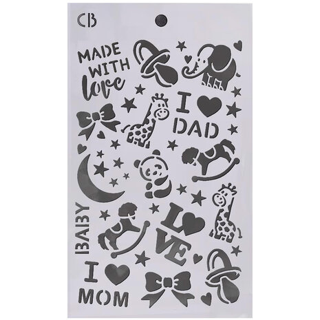 Ciao Bella Toy Shop 5x8 Inch Stencil Mix Triple Layer Set (MSX002) Ciao Bella Toy Shop 5x8 Inch Stencil Mix Triple Layer Set (MSX002)