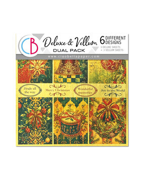 Ciao Bella Toy Shop 6x6 Inch Deluxe Paper Gold & Vellum Dual Pack Mixed (6pcs) (CBXQ002)