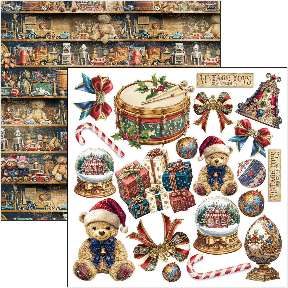 Ciao Bella Toy Shop 6x6 Inch Fussy Cut Pad (24pcs) (CBQE089) Ciao Bella Toy Shop 6x6 Inch Fussy Cut Pad (24pcs) (CBQE089)