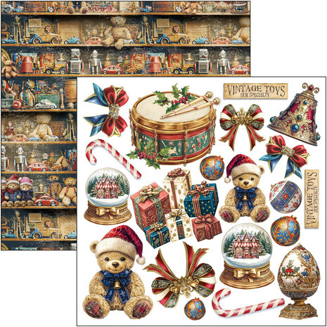 Ciao Bella Toy Shop 6x6 Inch Fussy Cut Pad (24pcs) (CBQE089) Ciao Bella Toy Shop 6x6 Inch Fussy Cut Pad (24pcs) (CBQE089)