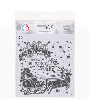 Ciao Bella Toy Shop 8x8 Inch Texture Stencil Wonderful Time (MS8-030) (DISCONTINUED)