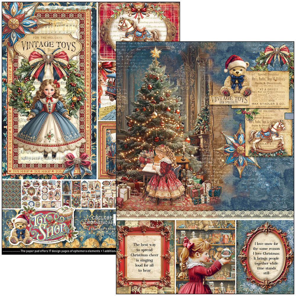 Ciao Bella Toy Shop A4 Creative Pad (9pcs) (CBCL089) Ciao Bella Toy Shop A4 Creative Pad (9pcs) (CBCL089)